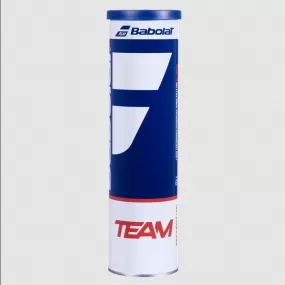 Babolat Team tennis balls 1 tube of 4 yellow balls 