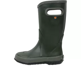 Bogs Childrens Rainboot Solid Dark Green