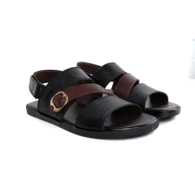 Cross Styled Men Leather Sandals