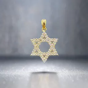 Estate 14K Y Gold 0.51ctw H/SI2 Diamond Star of David Pendant