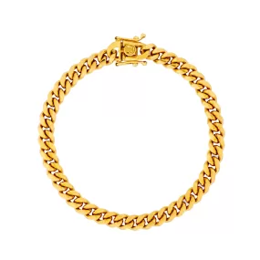 Gold Miami Cuban Bracelet (6.3MM)