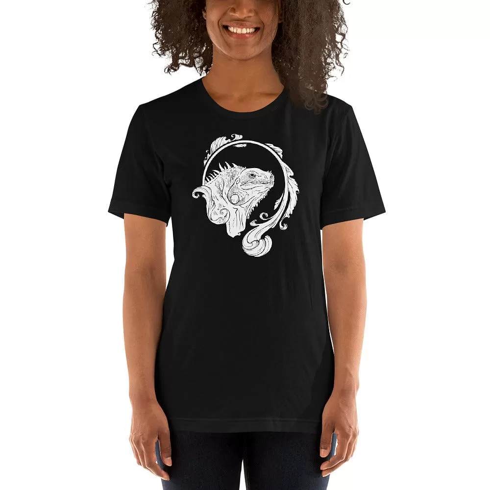 Iguana Flourish Tee, Reptile Gift Top