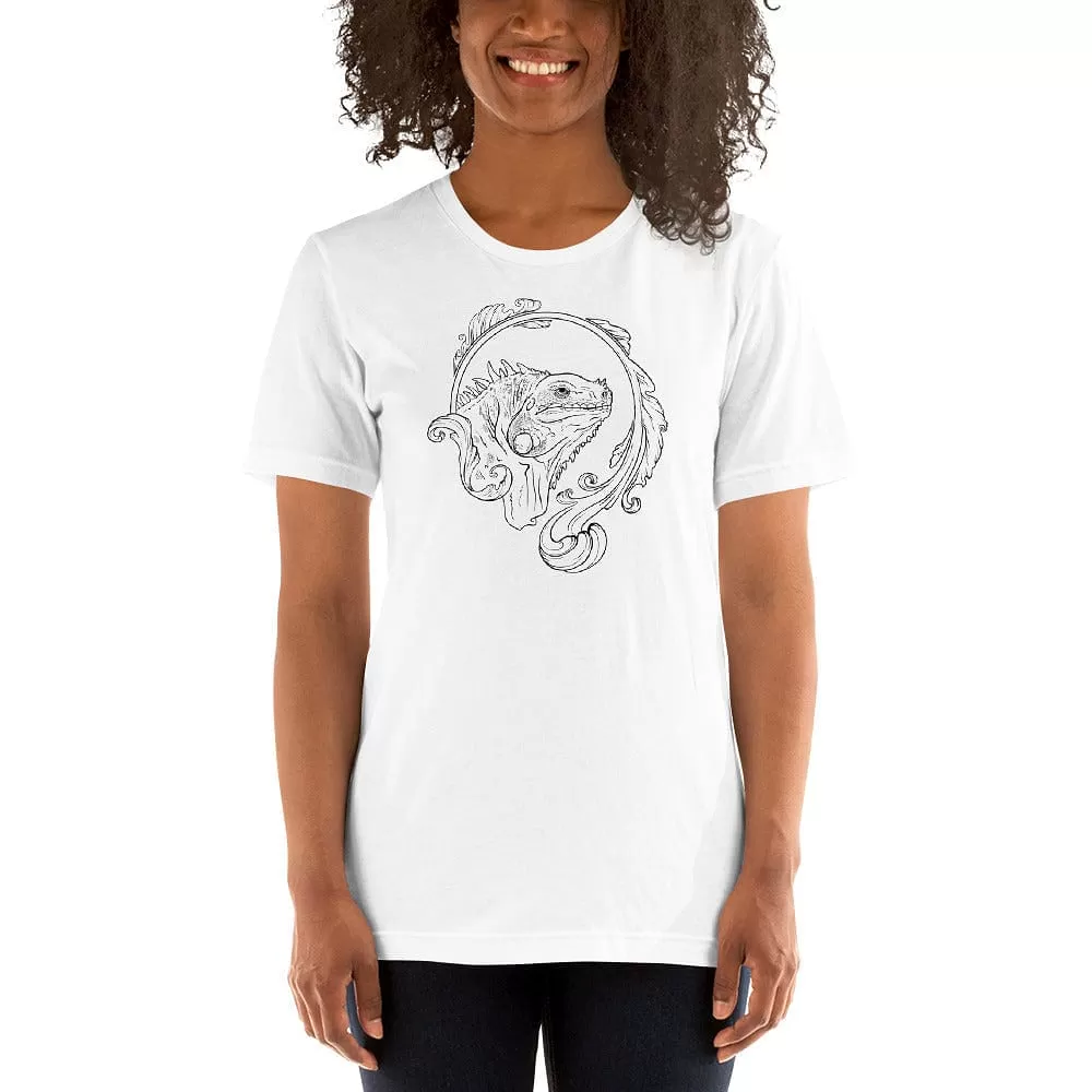 Iguana Flourish Tee, Reptile Gift Top