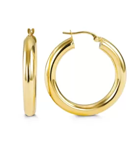 Large Bold Hoops | 10k Yellow Gold