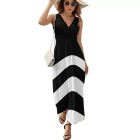 Sleeveless Long Dress (NZ028) Sleeveless dress