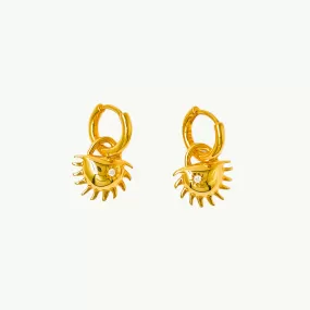 SOLIDA CHARM EARRINGS GOLD