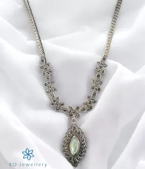 The Snow Sparkle Silver Marcasite Necklace & Earrings