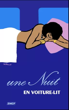 Une Nuit en Voiture Lit Print